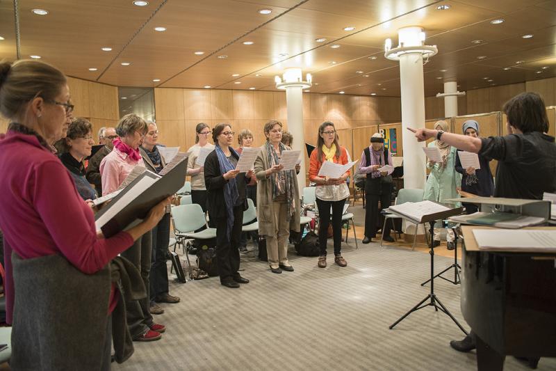 Trimum-Chor: Probe in der Internationalen Bachakademie